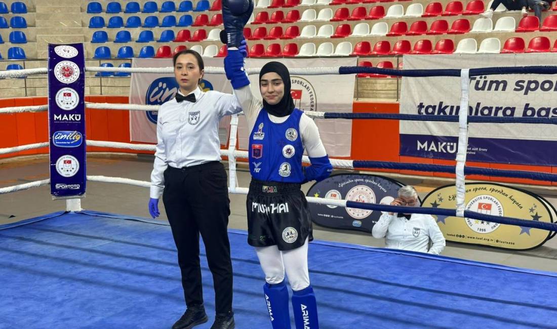 Özlem Melek Korkmaz Türkiye şampiyonu oldu Türkiye Muaythai Federasyonu tarafından 13–16 Şubat tarihleri arasında Burdur’da düzenlenen