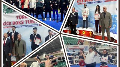 Diyarbakır’da düzenlenen Kickboks Türkiye Turnuvası’na katılan Tatvanlı sporcular önemli başarılara
