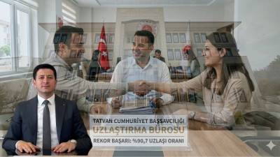 Bitlis’in Tatvan ilçesinde 2025 yılında uzlaştırma bürosuna gelen 260 dosyanın