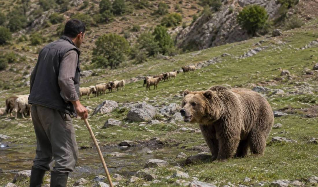 Hizan’da Ayı Saldırısına Uğrayan Çoban Yaralandı Bitlis’in Hizan ilçesinde hayvanlarını otlatan çoban, ayının saldırısına uğrayarak yaralandı.