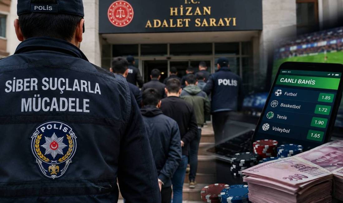 Hizan’da yasa dışı bahis operasyonu: 11 kişi tutuklandı Bitlis’in Hizan ilçesinde yasa dışı bahis soruşturması kapsamında düzenlenen operasyonda