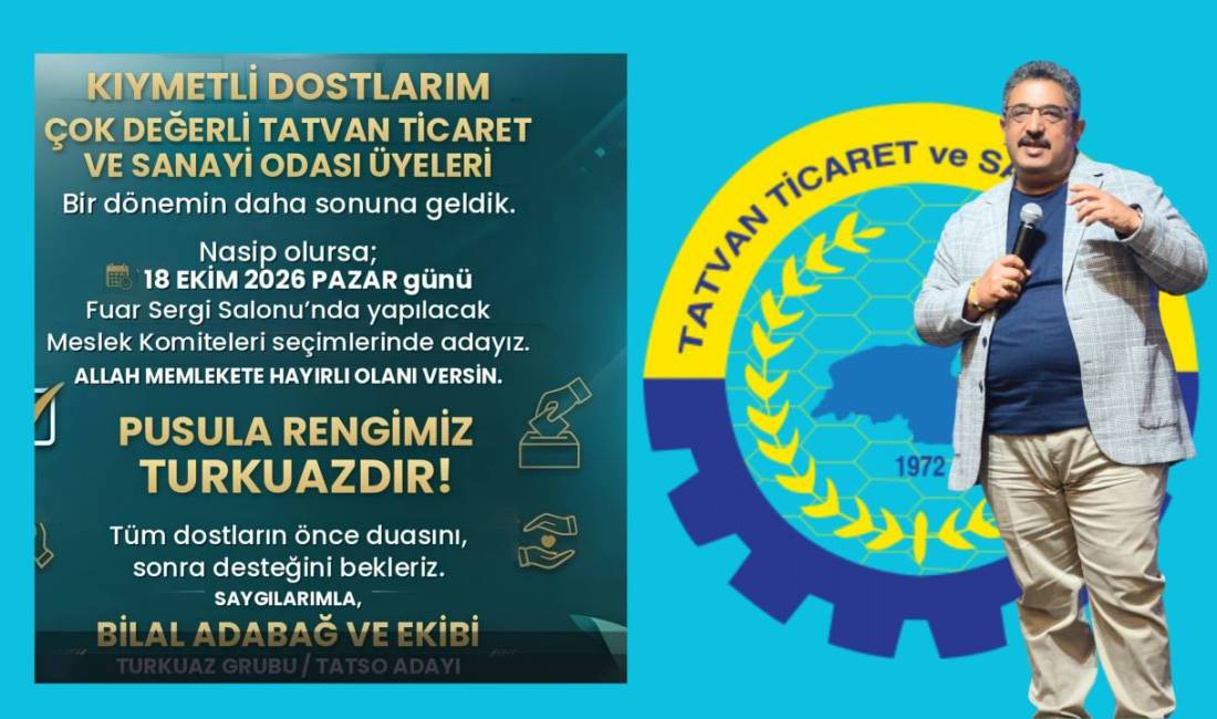 Bitlis’in Tatvan Ticaret ve Sanayi Odası (TATSO) Başkanı Bilal Adabağ,