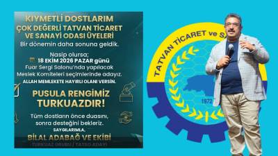 Bitlis’in Tatvan Ticaret ve Sanayi Odası (TATSO) Başkanı Bilal Adabağ,