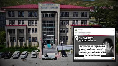 Bitlis’in Tatvan ilçesinde, 12 yaşındaki bir kız çocuğuna yönelik cinsel